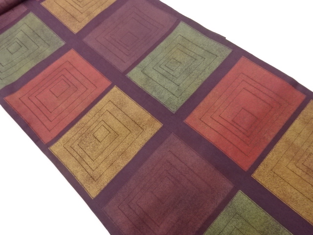 JAPANESE NAGOYA OBI / WOVEN SHIKISHI PATTERN